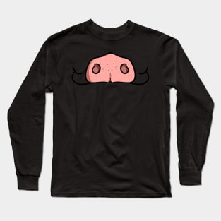 Happy Pig - Face Mask Long Sleeve T-Shirt